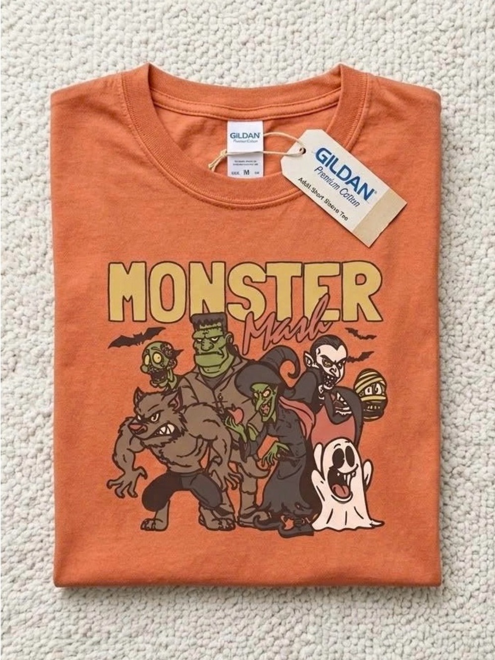 Vintage Monster Mash Halloween T-Shirt | Retro Spooky Squad Graphic Tee